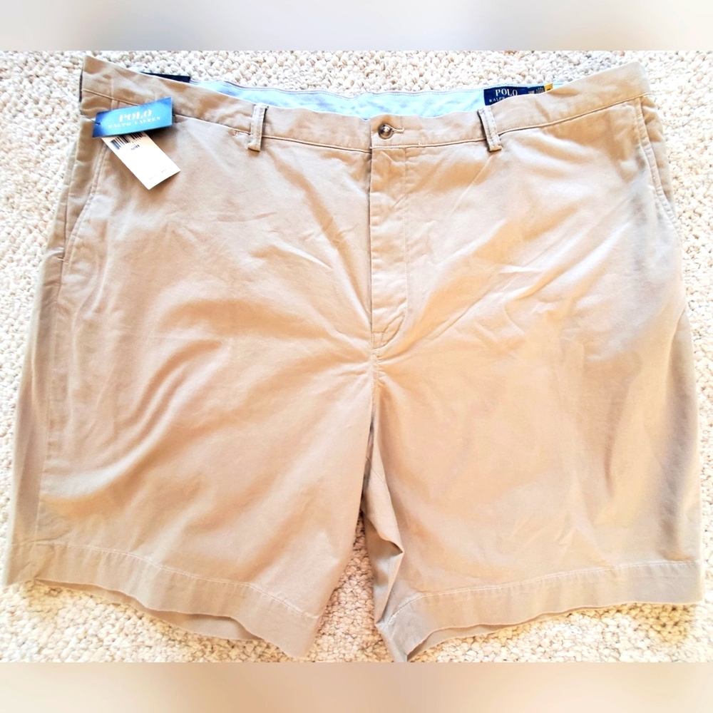 Polo Ralph Lauren Mens Khaki 9" Shorts - The Polo Chino Big and Tall 50B NWT $90